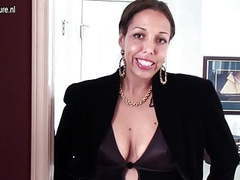 TubeHardcore presents: Hairy american housewife playing with her bushy pussy