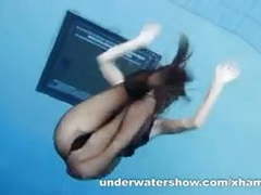 TubeHardcore presents: Zuzanna is swimming in pantyhose in the pool