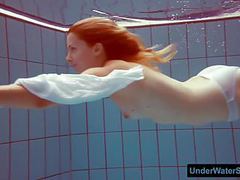 TubeHardcore presents: Redhead in a white dress and sexy bikini