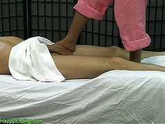 TubeHardcore presents: Hidden cam ashiatsu massage with foot.hand happy ending
