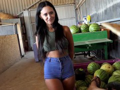 TubeHardcore presents: Gina ferocious with natural tits and hot ass gets fucked hard, Couple, Hardcore, Brunettes, Long Hair, Latina, MILF, Shorts, Pussy Licking, Blowjob, Big Tits, Natural Tits, Hot Ass