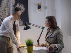 TubeHardcore presents: Rebecca volpetti wearing nylon stockings getting fucked hard