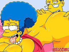 TubeHardcore presents: The neighbor's lover! fucking the hot neighbor - the simptoons