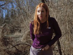 TubeHardcore presents: Provocative redhead kiara teases outdoors and gets fucked in the ass