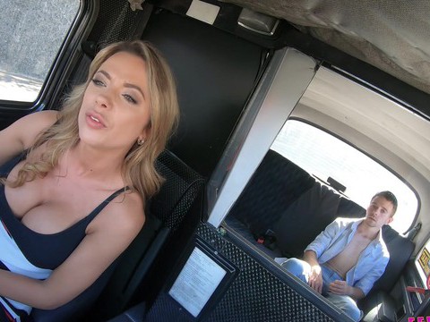 TubeHardcore presents: Lucky passenger fucks wet pussy of horny taxi driver shalina devine