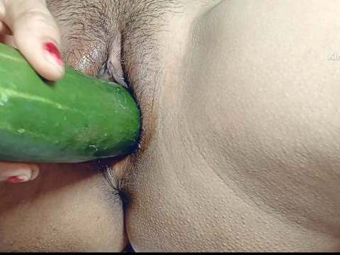 TubeHardcore presents: I can't get any where big black cock so my small pussy fucked by big cucumber  in hindi