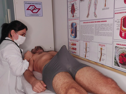 TubeHardcore presents: Patient's erection right in front of the nurse