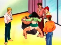 TubeHardcore presents: Rough fondling and gangbang with hentai chick