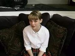 TubeHardcore presents: Schoolgirl teen is so cute and so slutty